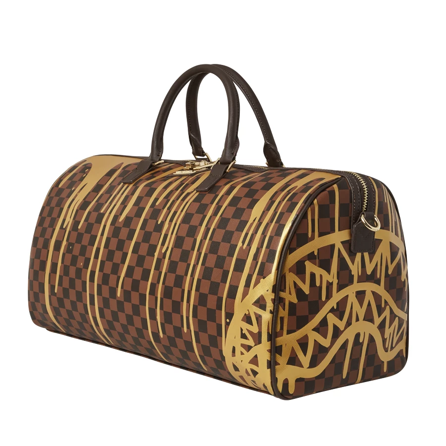 Sprayground Sharks In Paris Paint Drip Emperor Duffel 4 Sprayground Sharks In Paris Paint Drip Emperor Duffel - Image 2